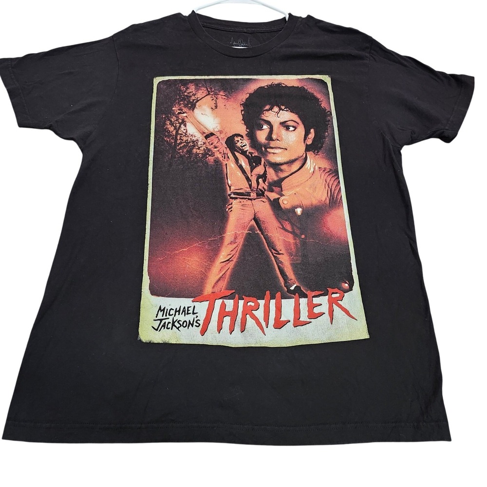 Michael Jackson Thriller Graphic T-Shirt Black Mens Large 2020 Triumph Intl